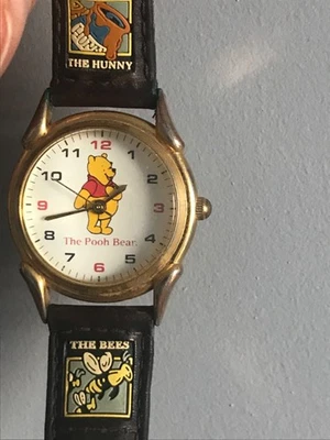 Disney Time Works Watch - The Pooh Bear  -Unique Vintage - Untested - Image 1 of 4