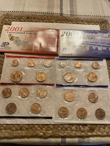 2001 Uncirculated Coin Set U.S Mint Original Government Packaging OGP - Picture 1 of 9