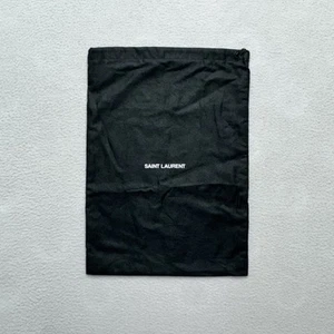 Saint Laurent Paris Bolso Polvo Negro Pesado 14x9 - Imagen 1 de 4