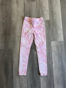 SO Goods For Life Girl's Mid Rise Pull-On Jeggings  Sz 12 Pink and White Tie-Dye - Picture 1 of 5
