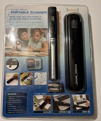 VuPoint Magic Wand PDS-ST410-VP Portable Scanner  New In Package - Image 1 of 4