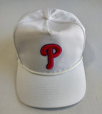 Philadelphia Phillies 47 Brand Hitch Rope Hat Cap Snapback White Script MLB Mens - Image 1 of 4