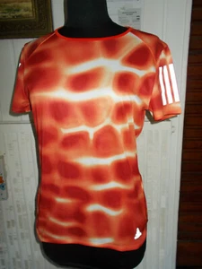 Tee shirt maillot technique tacheté rose orange ADIDAS climalite M 40/42 - Picture 1 of 7