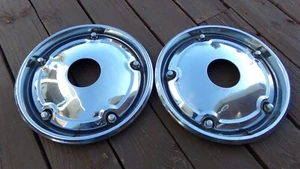 PAIR 67-72 69 70 Chevy GMC Truck K10 K5 Blazer 4x4 15” Hubcap Wheel Covers 2 OEM - Picture 1 of 8