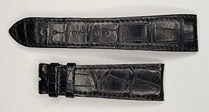 Authentic Audemars Piguet Genuine Black leather watch strap 22/18 mm 76+114 mm - Picture 1 of 2
