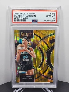 2024 Panini Select WNBA #182 Isabelle Harrison Premier GOLD FLASH 6/10 PSA 10 - Picture 1 of 2