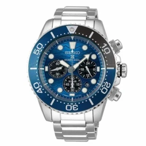 SEIKO ProspeX SSC741P1 Chronograph Solar Watch SAVE THE OCEAN Great White Shark - Picture 1 of 2