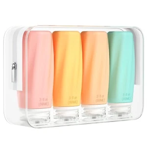 Travel Bottles for Toiletries,3oz TSA Approved Travel Size Containers Leak Proof - Picture 1 of 6