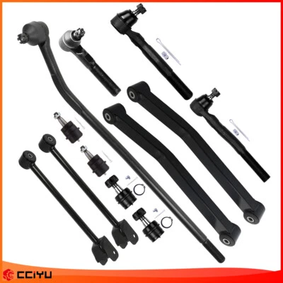 For 2007 - 2017 Jeep Wrangler Front Upper & Lower Control Arm Ball Joint Tie Rod Foto 1 de 4