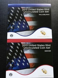 2013 P & D US Mint Set Uncirculated 28 Coins OGP Original Mint Packaging - Picture 1 of 4