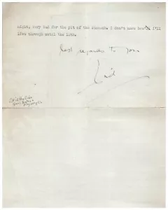 Autografo Enid Hollins (1904-1980) Attrice drammaturga e firma pubblicista A4 - Foto 1 di 3