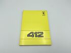 FERRARI 412 1988 INSTRUCTIONS MANUAL | OWNERS MANUAL | USERS POUCH BOOK #495/88