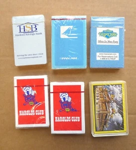 6 decks Unopened Playing Cards (still sealed in cellophane wrappers) - Picture 1 of 2