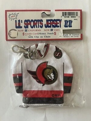 Ottawa Senators Hockey Lil' Sport Jersey Key Chain/Money Credit Pouch NEW VTG - Image 1 of 2