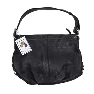 COACH Handtasche Leder Leather Hobo K1176 Purse Pebblegrain Schwarz Black Schult - Bild 1 von 9