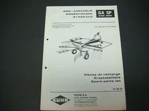 Kuhn Manual Gyrorake GA SP 230-280 Spare Parts List No. 128.04 - Bild 1 von 1
