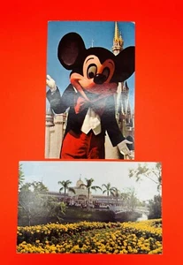 Vintage 1973 Mickey Mouse Disney World Postkarte x 2 Karten - Bild 1 von 8