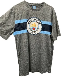 Camisa de Entrenamiento FC Manchester City Gris Poli Talla Mediana - Imagen 1 de 4
