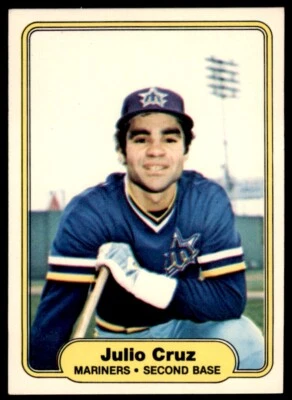 1982 Fleer Julio Cruz . Seattle Mariners #509 - Image 1 of 2
