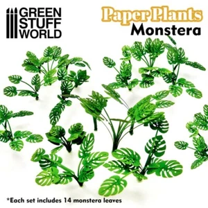 Papierpflanzen - Monstera - Landschaftsbau Modellbau Bases Gelande - Bild 1 von 3