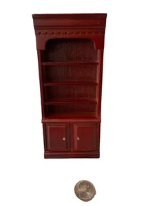 Casa delle bambole libreria in miniatura scaffali armadio armadio 1:12 - Foto 1 di 1