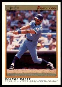 1991 O-PEE-CHEE GEORGE BRETT KANSAS CITY ROYALS #14
