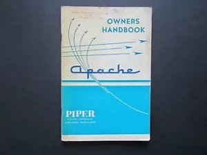 PIPER APACHE OWNERS MANUAL-- VINTAGE -- RARE! (A050) - Picture 1 of 6