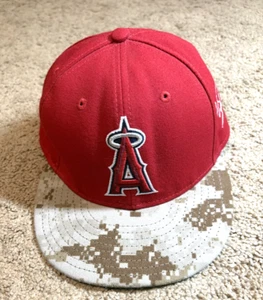 Los Angeles Angels Baseball Hat Flat Desert Camo Bill 59Fifty Official On-Field - Picture 1 of 6