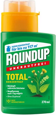 Roundup Total 270ml Unkrautfre Unkrautvernichter Unkrautex gegen Unkraut - Bild 1 von 2