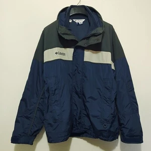 COLUMBIA SPORTSWEAR BUGABOO WINTER JACKET BLUE GRAY FLEECE INTERCHANGEABLE LARGE - Picture 1 of 12
