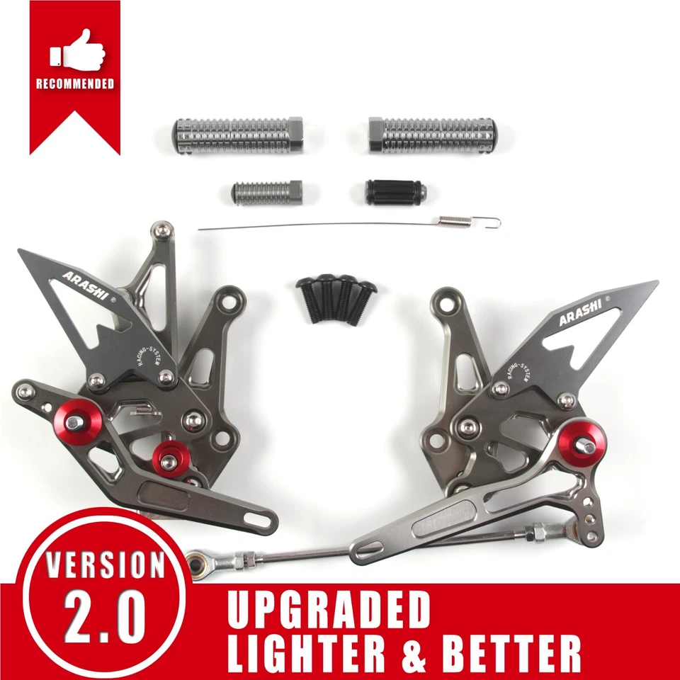 Reposapiés Arashi Racing para Kawasaki Ninja 1000 Z1000 Z1000SX 2014-2017 Foto 1 de 4