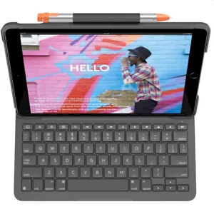 Logitech Slim Keyboard Folio Case for iPad 10th Gen (Grey) - Picture 1 of 3