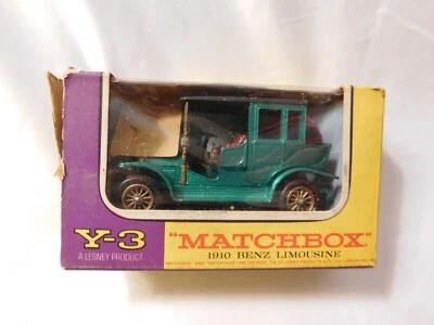 Vintage Matchbox Y-3 Models Of Yesteryear 1910 Benz Limousine Diecast Lesney - Image 1 of 4