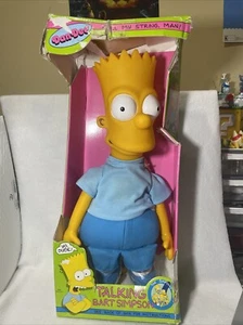 The Simpsons Pull-String TALKING BART SIMPSON 18" Doll by Dandee - NEW IN BOX - Picture 1 of 10