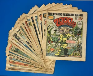 Lot of 20 2000 AD Magazine Prog 247-267 - JUST 1 ISSUE MISSING Judge Dredd 1982 - Picture 1 of 24