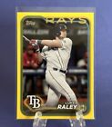 2024 Topps Series 1 Luke Raley Yellow #181 Border Tampa Bay Rays