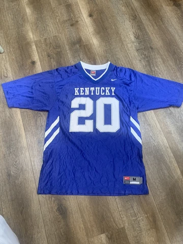 Vtg Nike Kentucky Wildcats Football Jersey #20 Blue & White Size Medium Cover