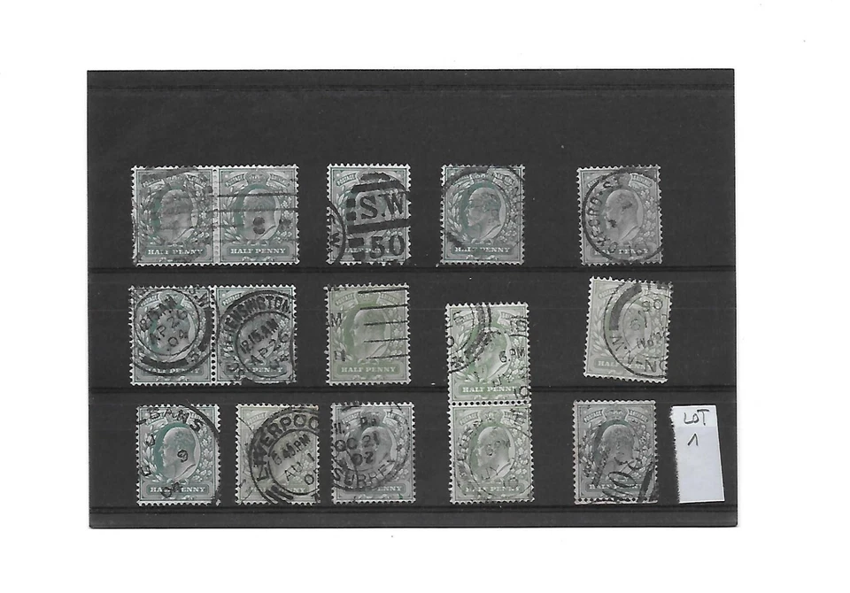 Timbres anciens Anglais  oblitérés. lot 1 - Photo 1/1
