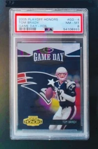 2005 PLAYOFF HONORS #GD-4 TOM BRADY PSA 8 GAME DAY FOIL /250 APPEARS MUCH NICER - Picture 1 of 2