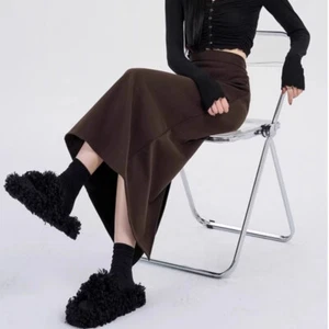 Women Slim Elastic High Waist A-Line Skirt Midi Wrap Skirt Casual Half Dress - Picture 1 of 13