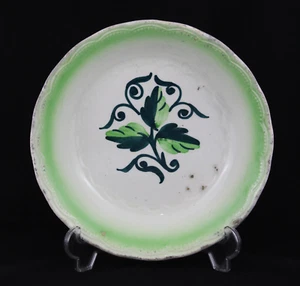 Antiguo PLATO Ceramica Manises Decoracion Floral Pintado a mano. Mitad Siglo XX - Imagen 1 de 5
