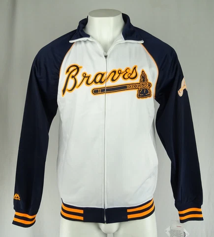 Atlanta Braves MLB Majestic Men's Big and Tall Track Jacket Cover