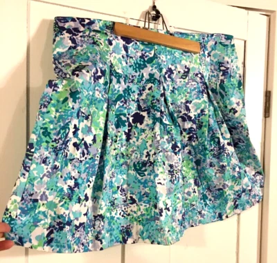 NUEVO SIN ETIQUETAS NY Co Falda Acampanada Elástica Azul Blanco Púrpura 16 Golf Pelota Deporte Foto 1 de 3