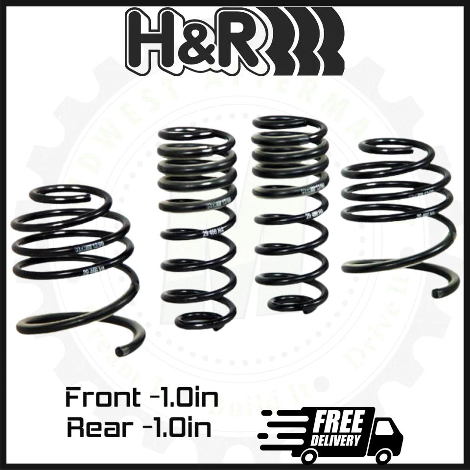 Передние и задние спортивные пружины занижения H&R | Подходит для Porsche 911 C4 Coupe 1999-2004 годов выпуска  - Изображение 1 из 2