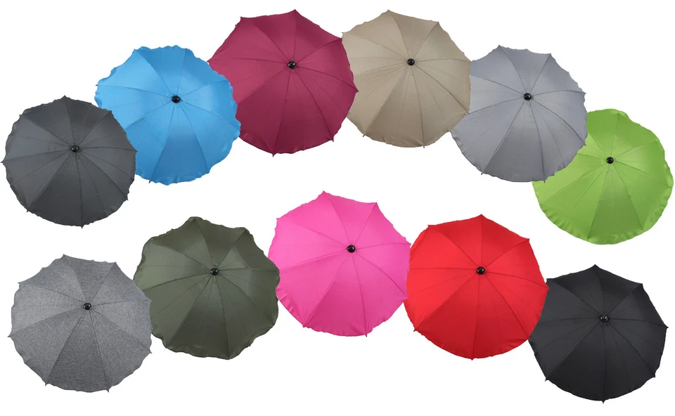 CLAMARO Parasol cochecito, cochecito, bebé, niño, ajustable, protección solar