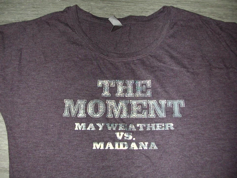 THE MOMENT Floyd Mayweather Jr vs. Marcos Maidana Las Vegas Boxing Fight T-shirt Cover