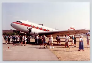 1990's Long Beach Airshow Douglas DC-2 Static Display People Vintage Photograph - Bild 1 von 2