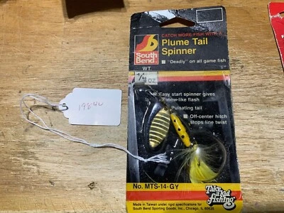 Isca de pesca giratória South Bend Plume Tail (lote #19840) - Imagem 1 de 4