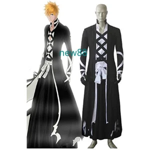 Kurosaki Ichigo Full Set of Black Cosplay Clothing Handsome Collectible Gift COS - Picture 1 of 4