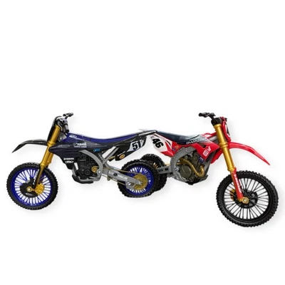 2 Spin Master 1:10 Scale Supercross Diecast Motorcycles #46 & #51  Model - Image 1 of 4